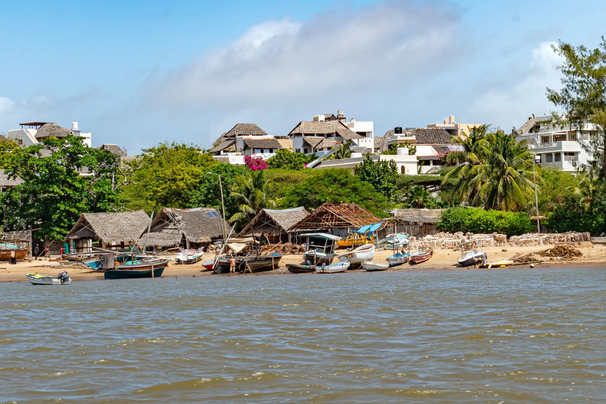 Ansicht Lamu Island in Kenia