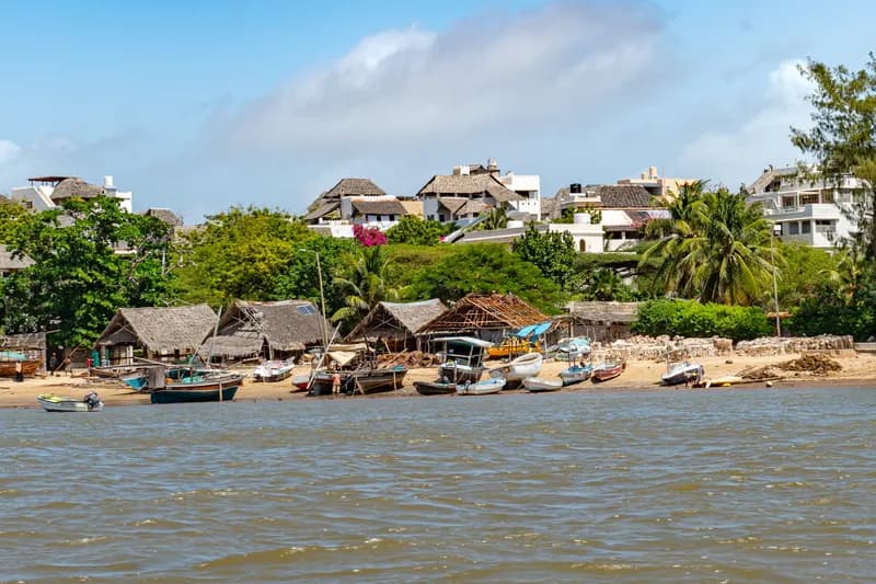 Ansicht Lamu Island in Kenia